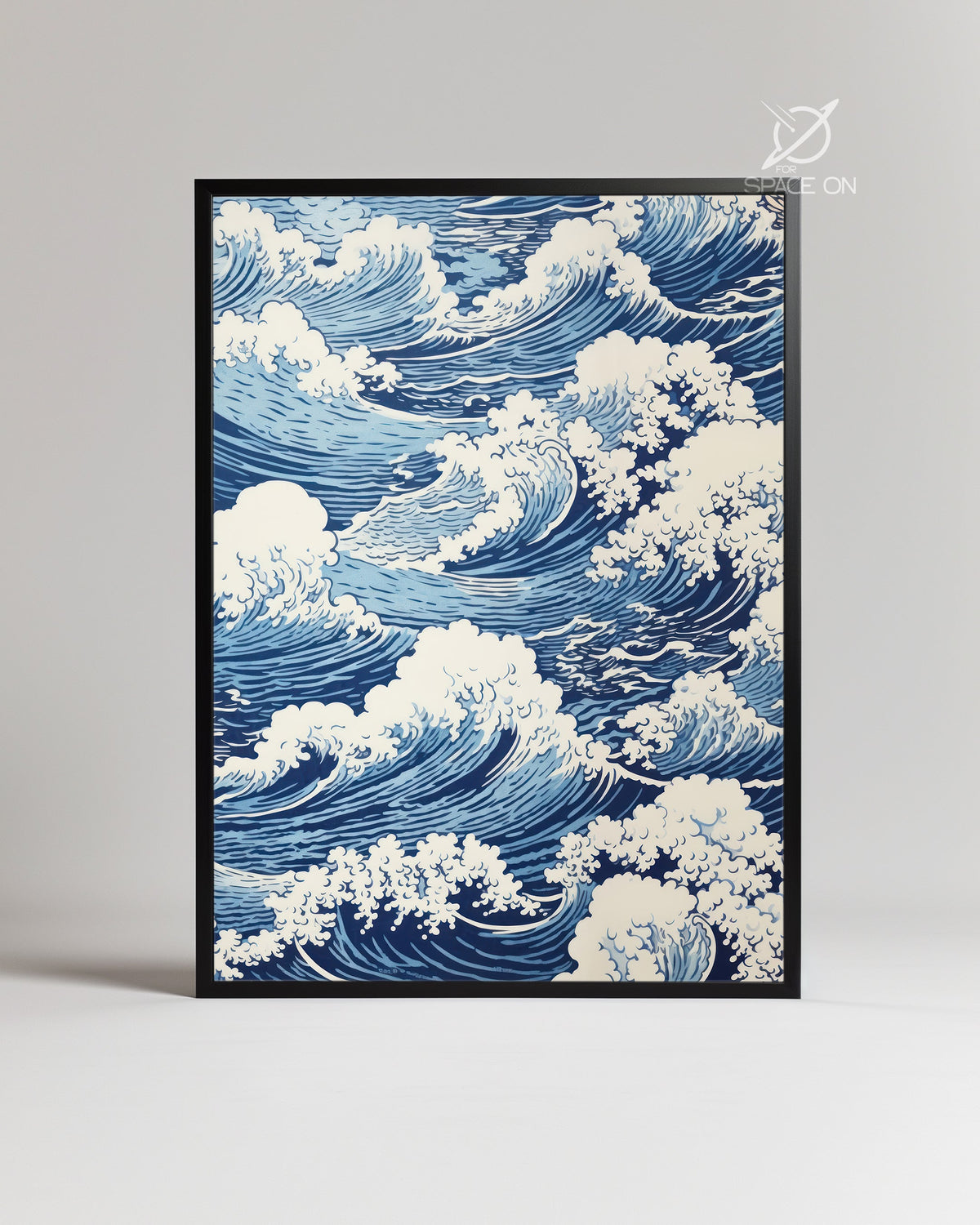 Blue Swirl Poster Tablosu