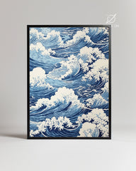 Blue Swirl Poster Tablosu