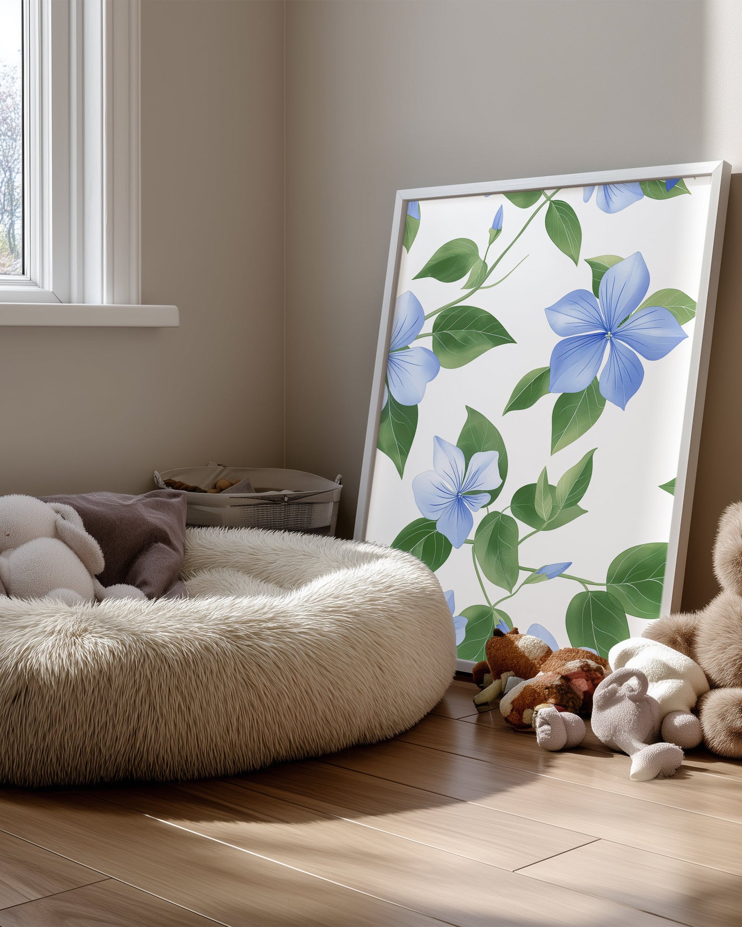 Blue Vine Poster Tablosu