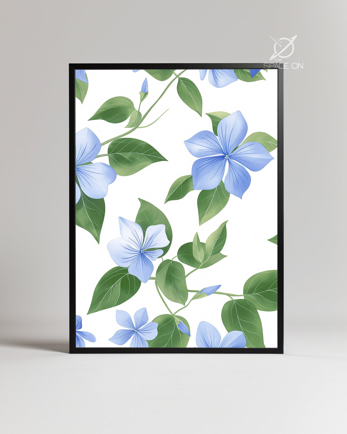 Blue Vine Poster Tablosu