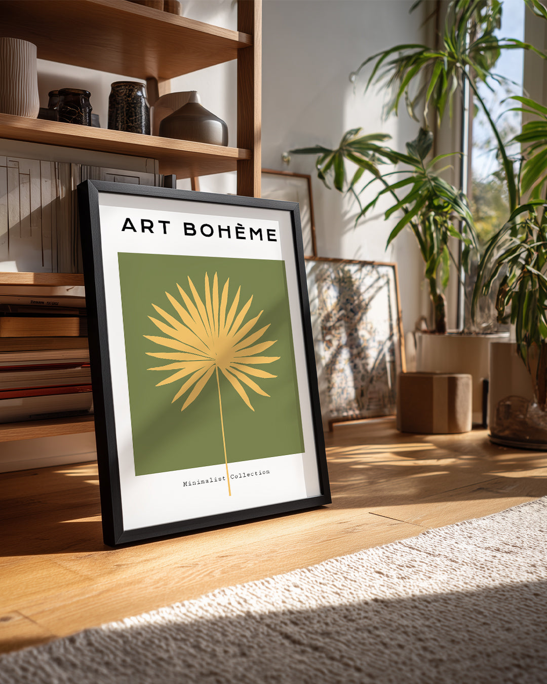 Bohem Yaprak - Minimalist Tasarım Poster Tablosu