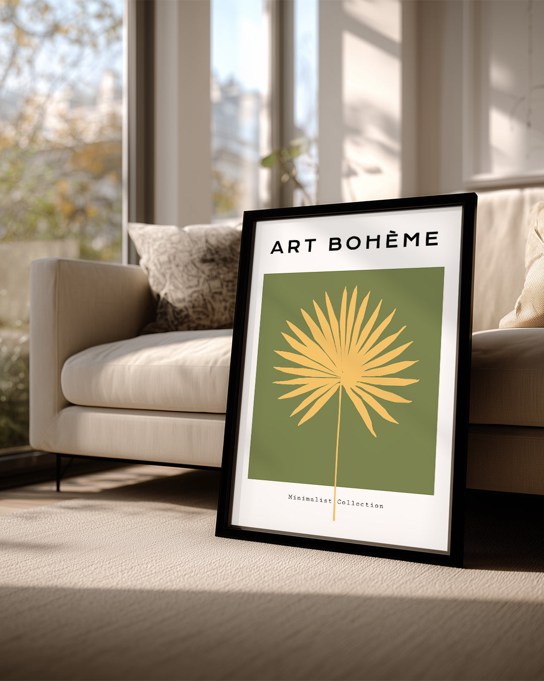 Bohem Yaprak - Minimalist Tasarım Poster Tablosu