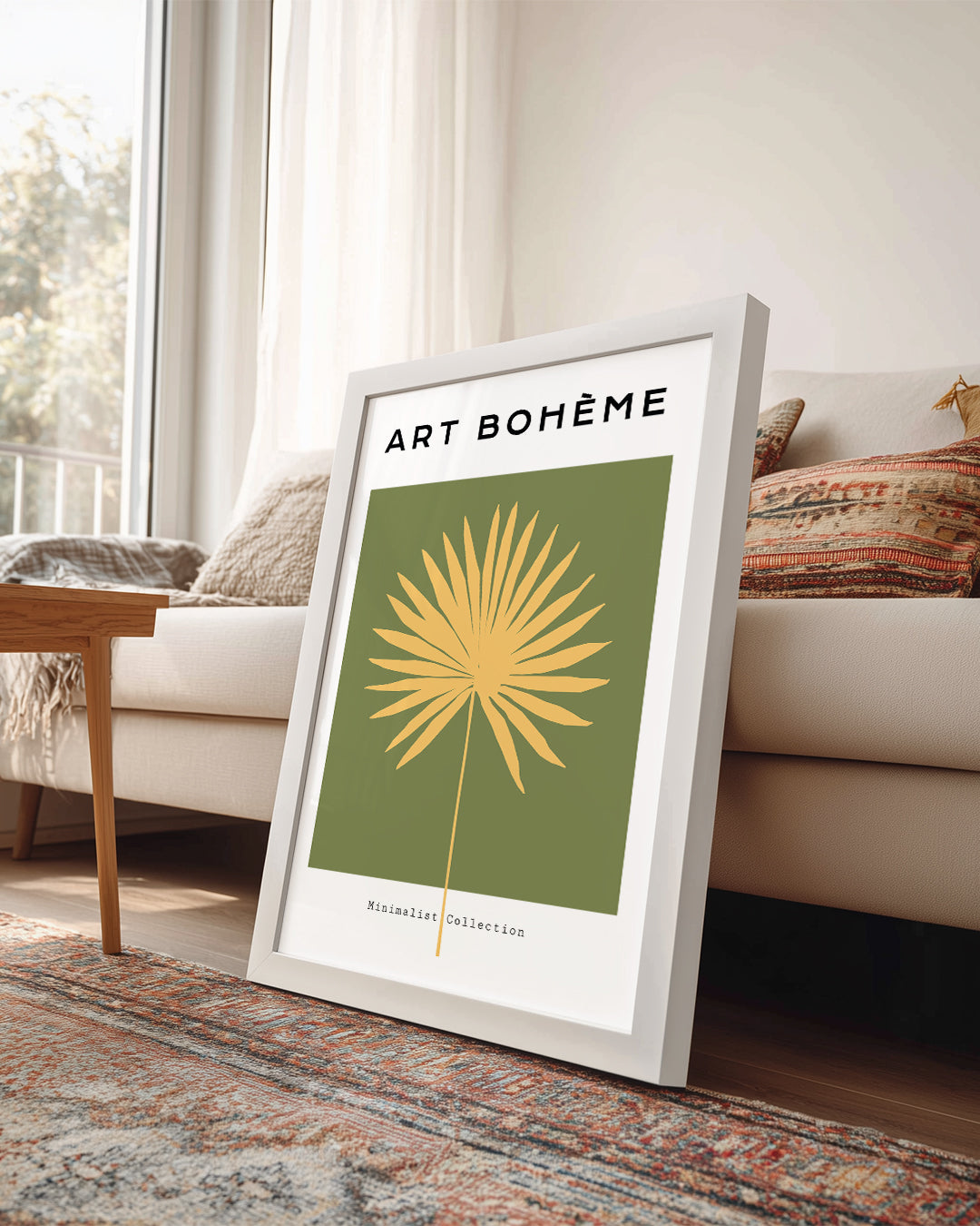 Bohem Yaprak - Minimalist Tasarım Poster Tablosu