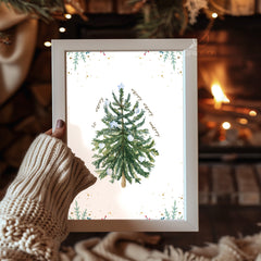 Bohemian Christmas Tree Poster Tablosu