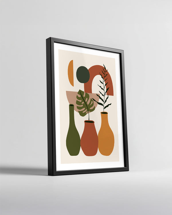 Boho Vases Poster Tablosu