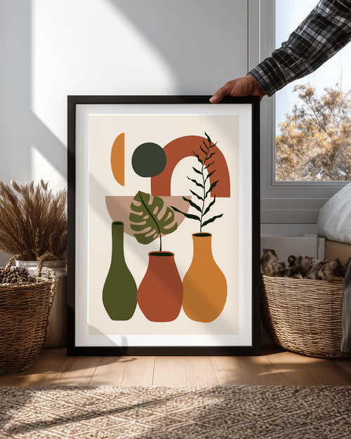 Boho Vases Poster Tablosu
