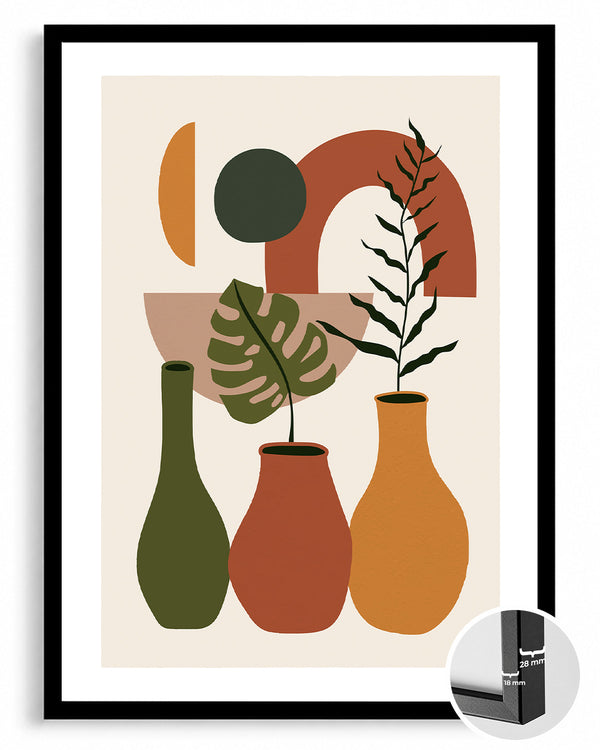 Boho Vases Poster Tablosu