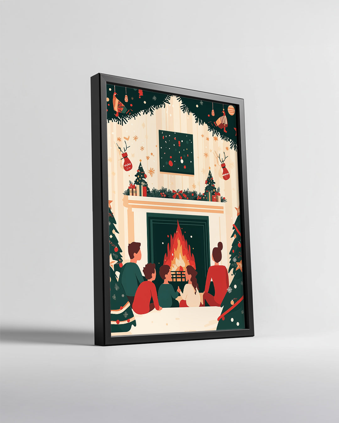 British Father Christmas Poster Tablosu