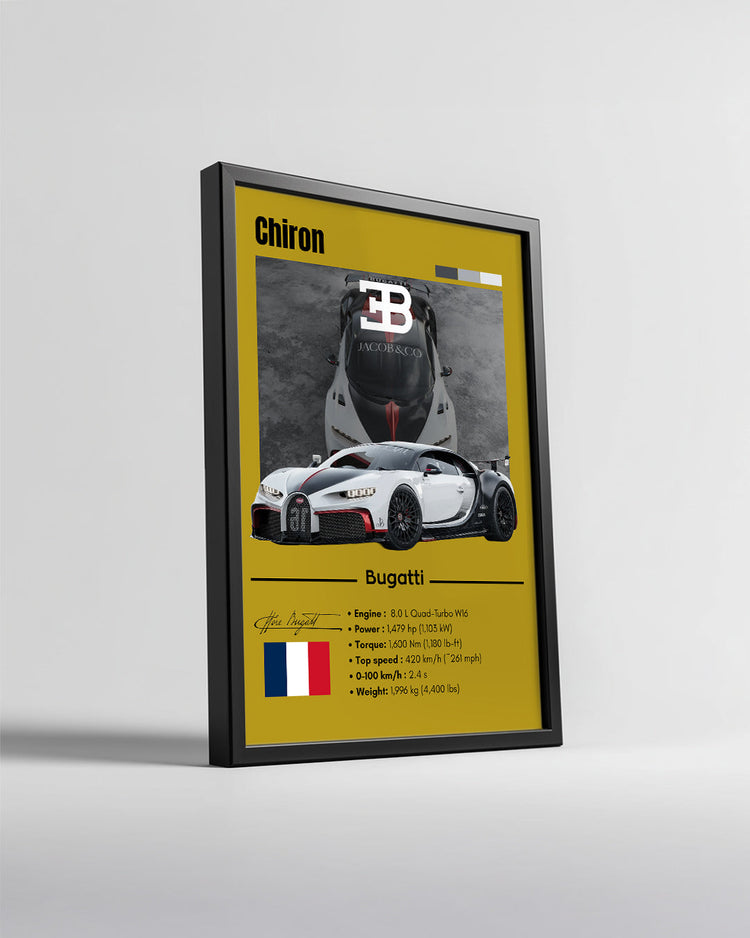 Bugatti Chiron Poster Tablosu