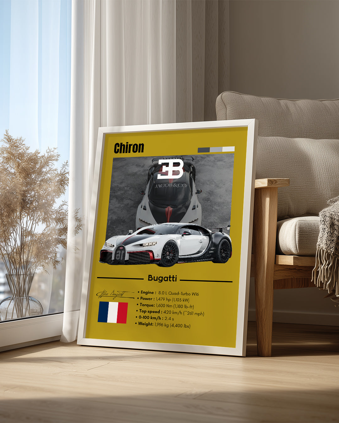 Bugatti Chiron Poster Tablosu