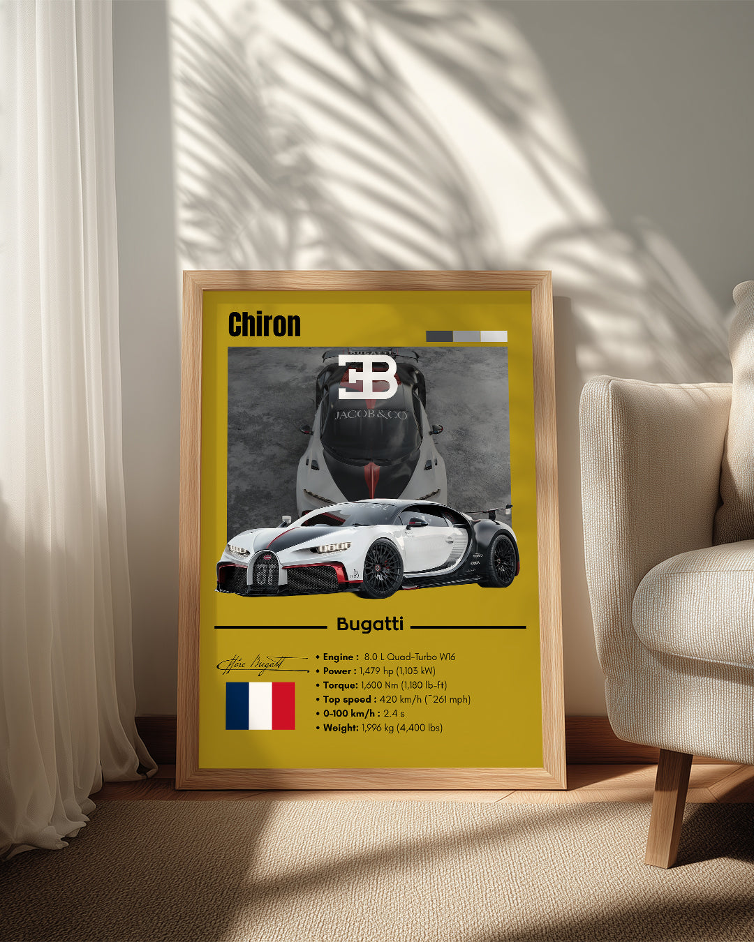 Bugatti Chiron Poster Tablosu