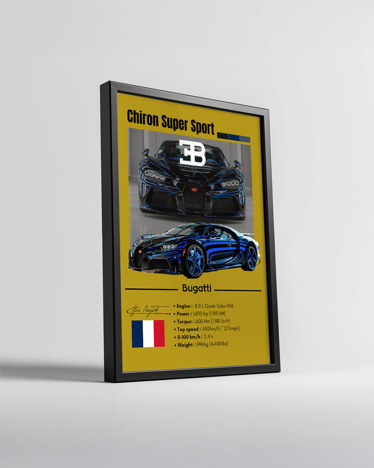 Bugatti Chiron Super Sport Poster Tablosu