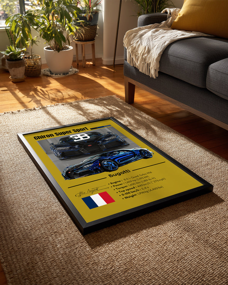 Bugatti Chiron Super Sport Poster Tablosu