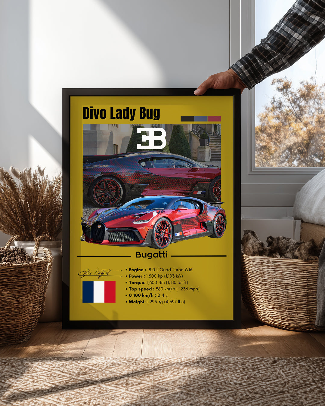 Bugatti Divo Lady Bug Poster Tablosu