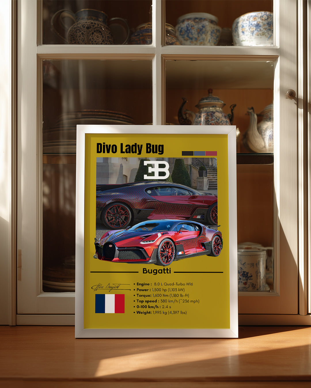 Bugatti Divo Lady Bug Poster Tablosu