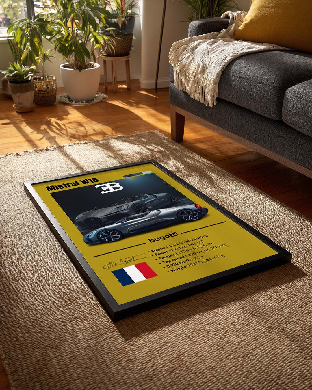 Bugatti Mistral W16 Poster Tablosu