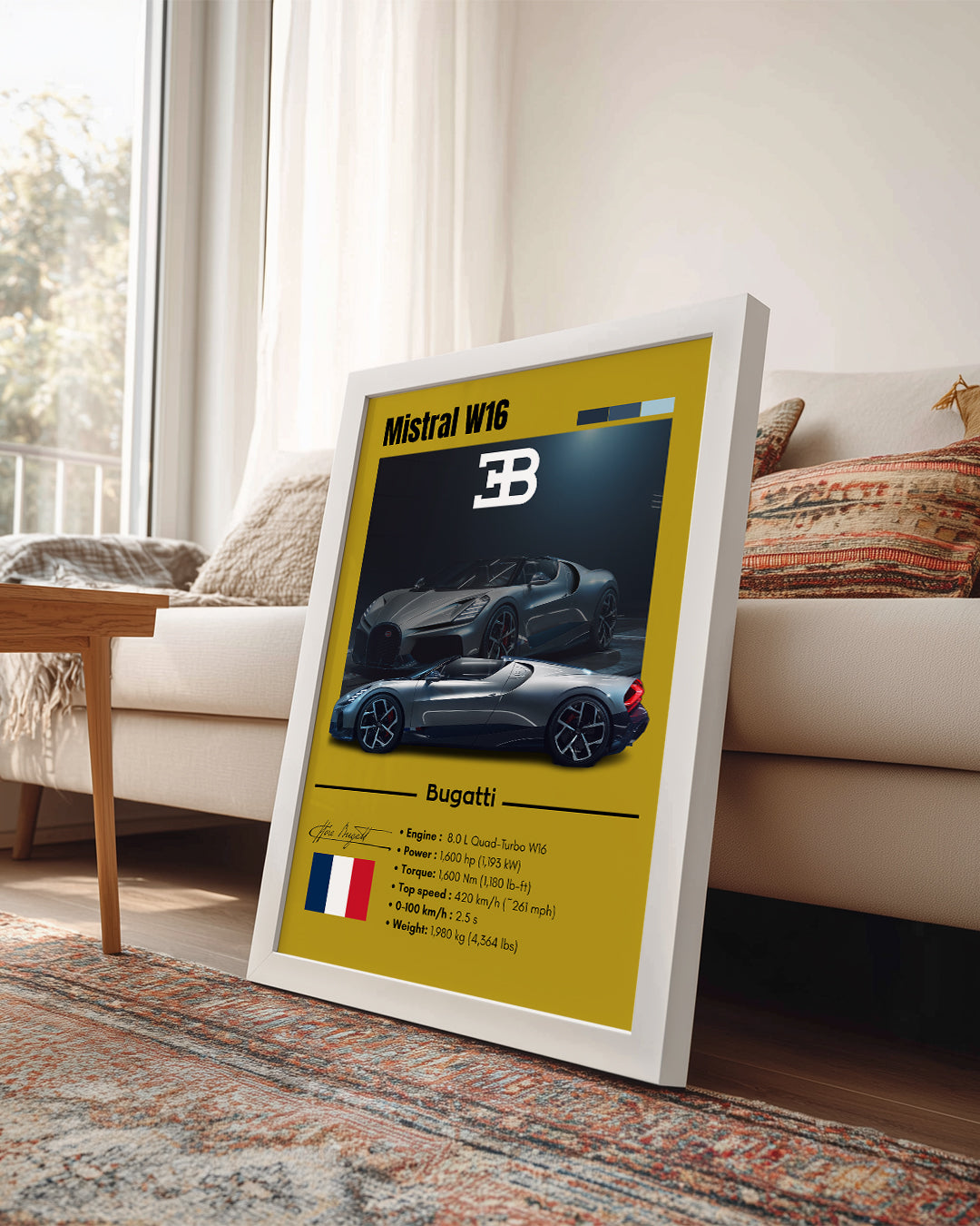 Bugatti Mistral W16 Poster Tablosu