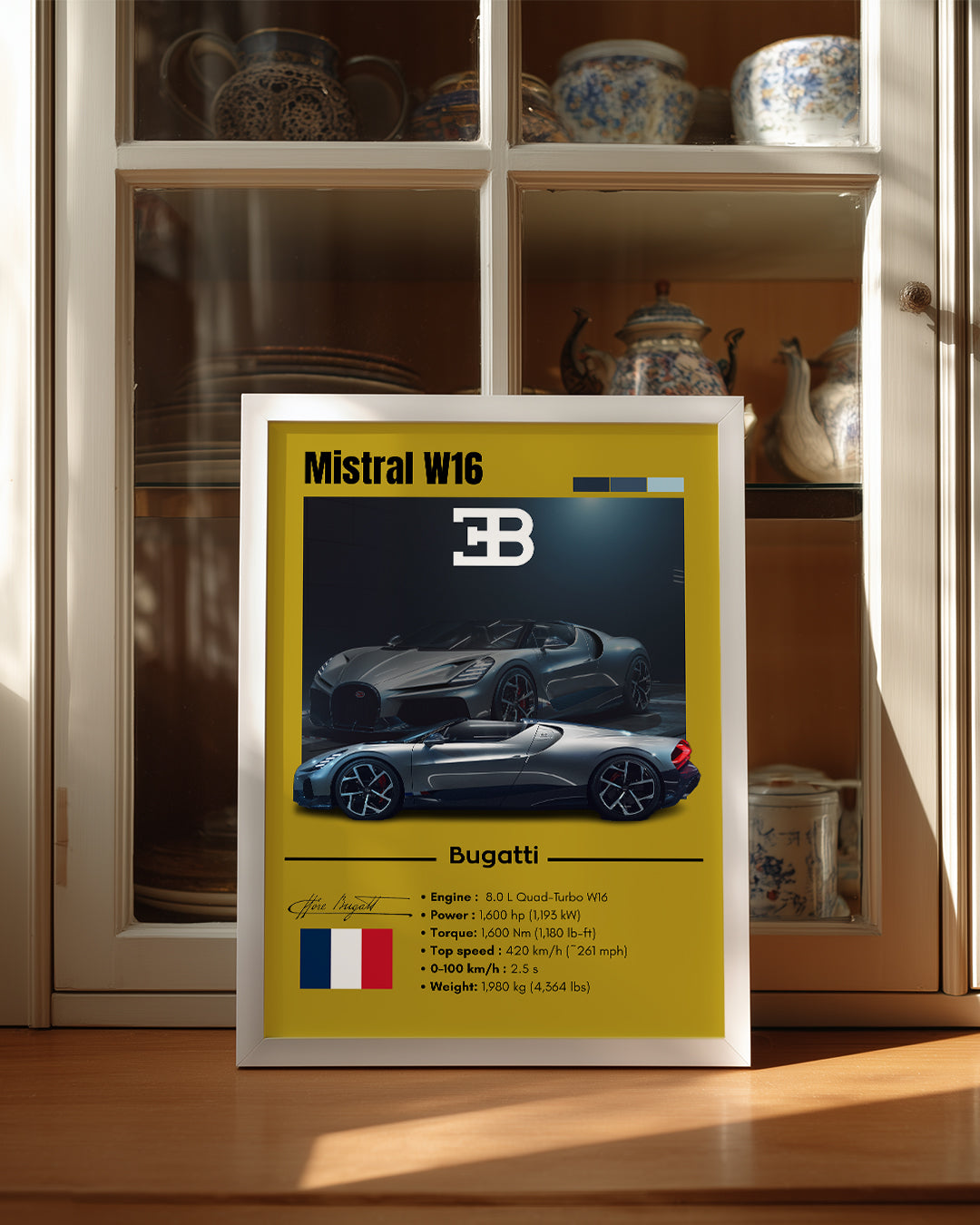 Bugatti Mistral W16 Poster Tablosu