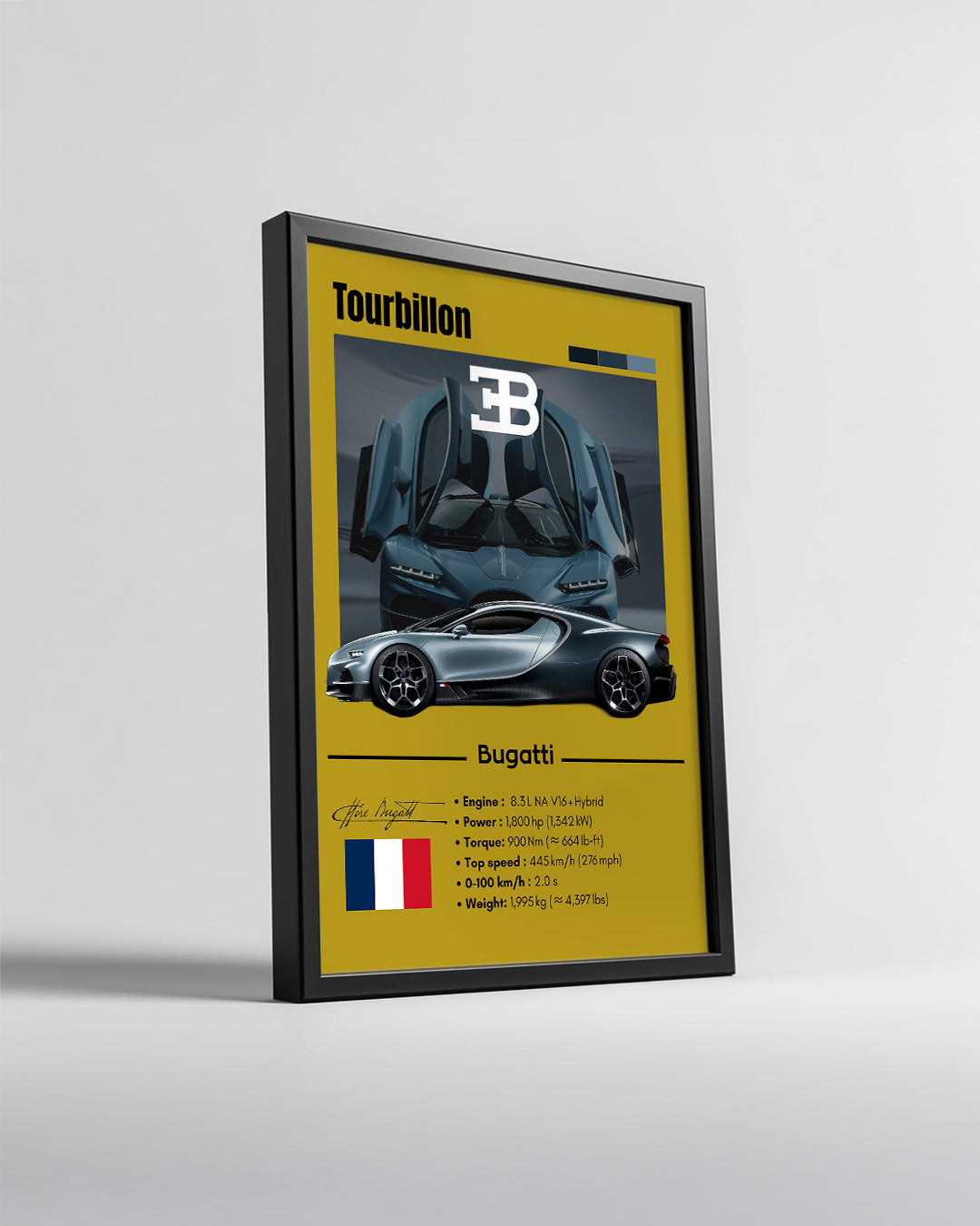 Bugatti Tourbillon Poster Tablosu