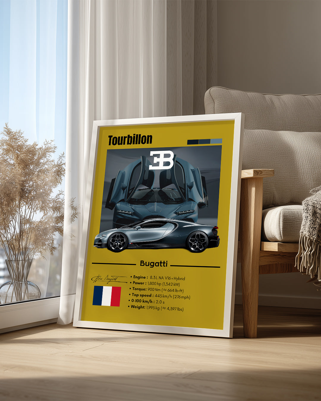 Bugatti Tourbillon Poster Tablosu