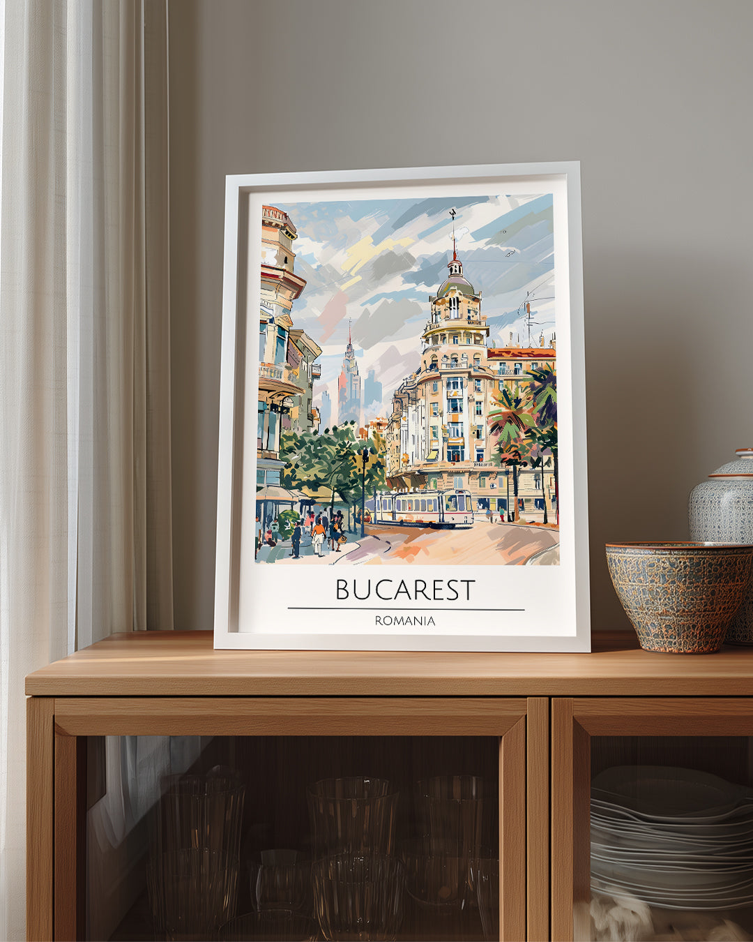 Bükreş Romanya Poster Tablosu