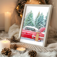 Bulldog Holiday Art Poster Tablosu