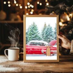 Bulldog Holiday Art Poster Tablosu