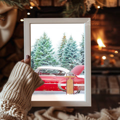 Bulldog Holiday Art Poster Tablosu