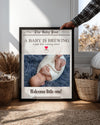 Büyük Haber! – Bebek Duyuru Gazete Poster Tablosu