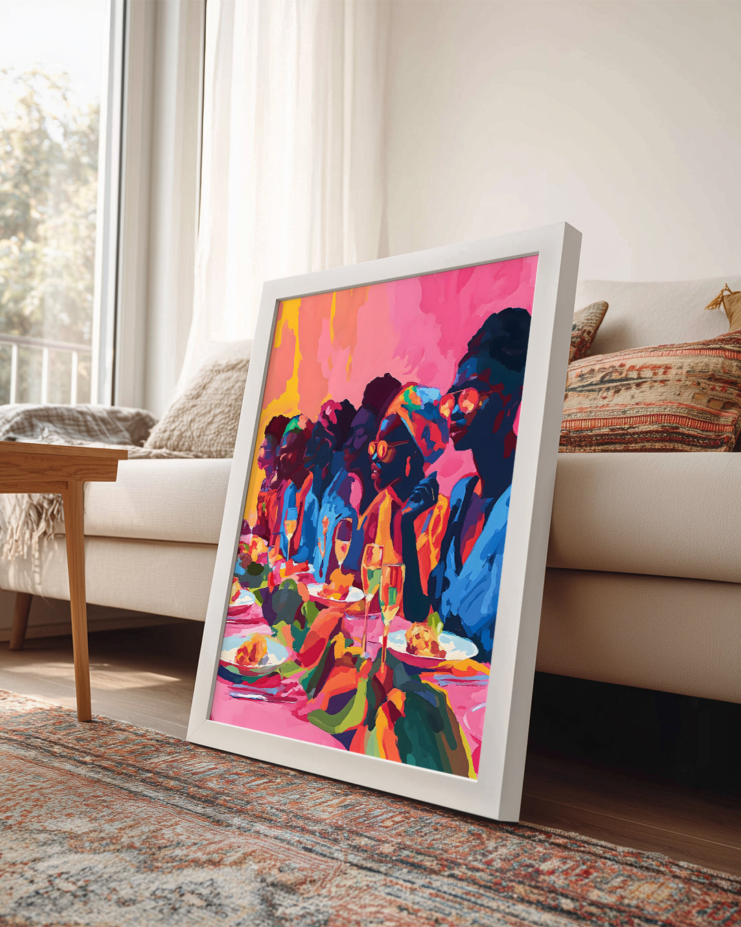 Büyük Yemek Sofrası - Afrika Sanatı Poster Tablosu