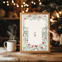 Calico Christmas Cat Poster Tablosu