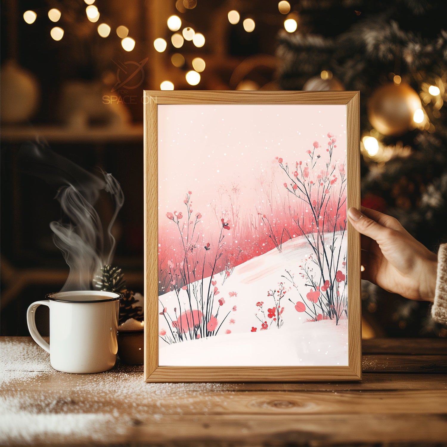 Candlelight Christmas Eve Poster Tablosu