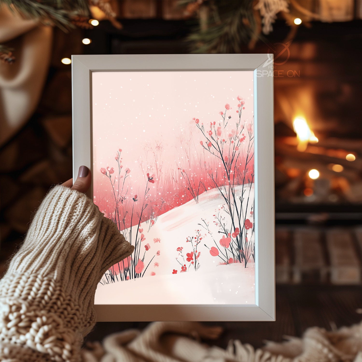 Candlelight Christmas Eve Poster Tablosu