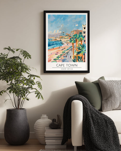 Cape Town Güney Afrika Poster Tablosu