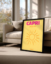 Capri Güneşi - Canlı Yaz Atmosferi Poster Tablosu