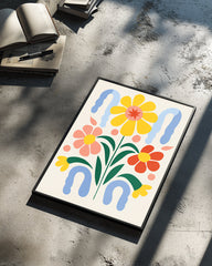 Cascade Floral Poster Tablosu