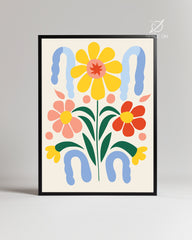 Cascade Floral Poster Tablosu