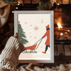 Cat By Fire Poster Tablosu