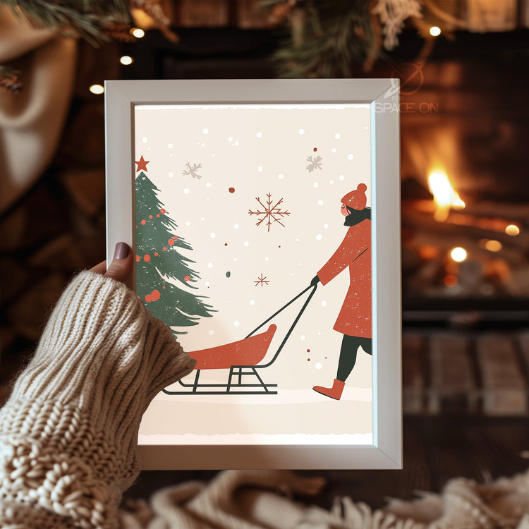 Cat By Fire Poster Tablosu