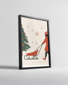 Cat By Fire Poster Tablosu