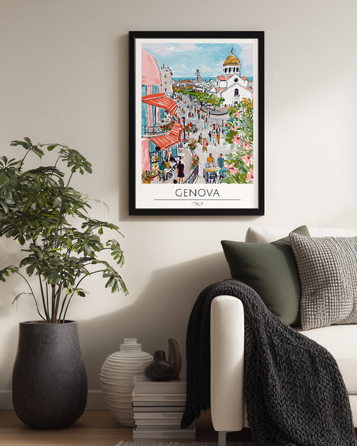 Cenova İtalya Poster Tablosu