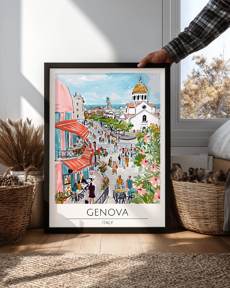 Cenova İtalya Poster Tablosu