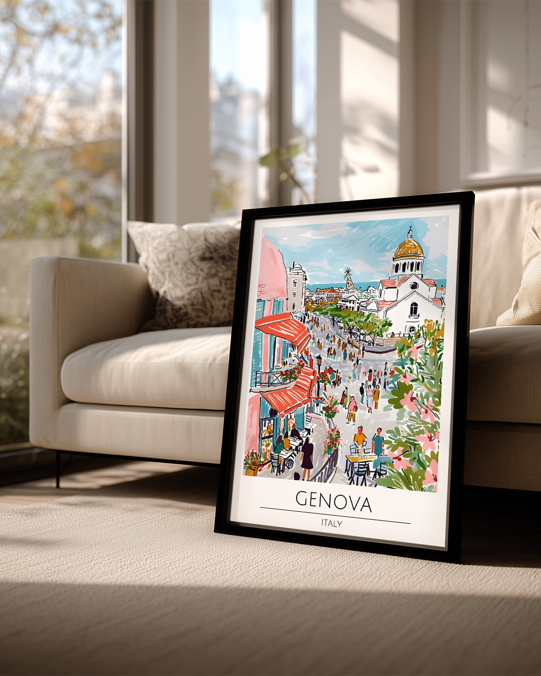 Cenova İtalya Poster Tablosu