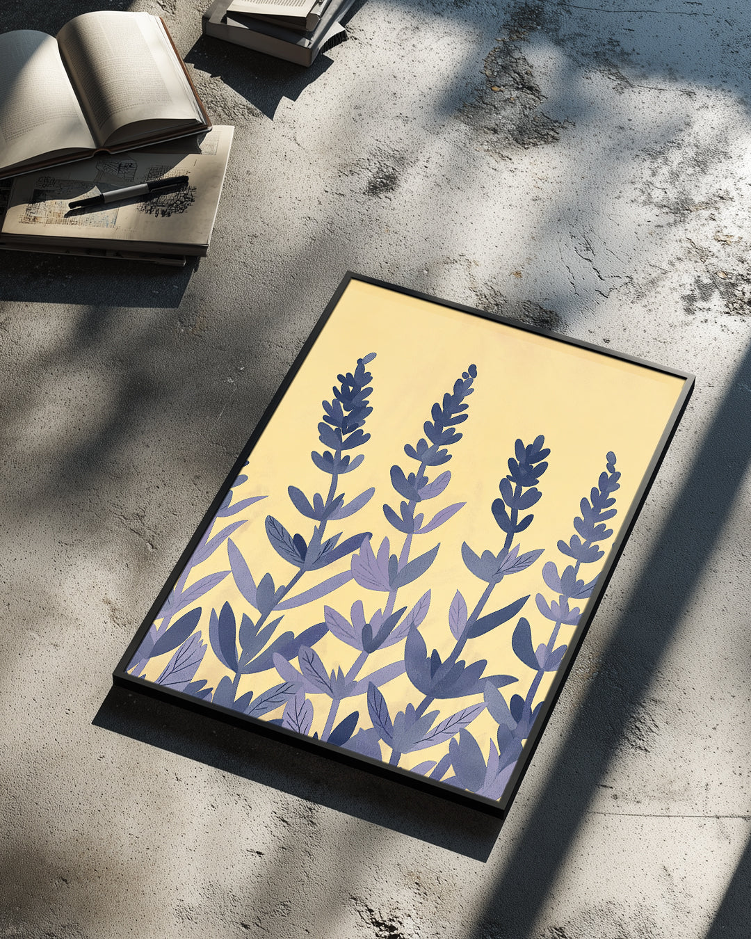 Champ Bleu Poster Tablosu