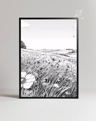 Champ Encre Poster Tablosu