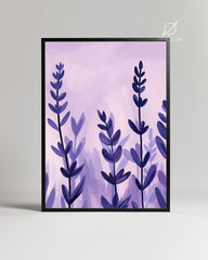 Champs Mauves Poster Tablosu