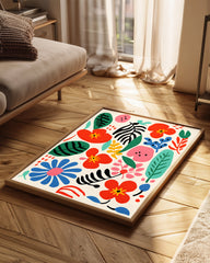 Chaos Floral Poster Tablosu
