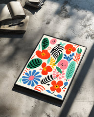 Chaos Floral Poster Tablosu