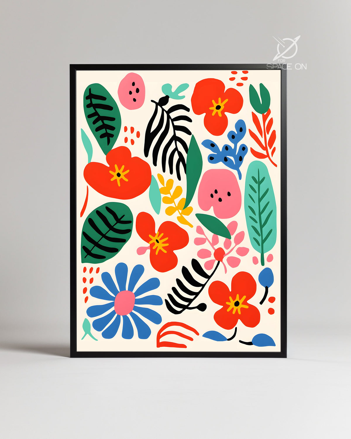 Chaos Floral Poster Tablosu