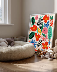 Chaos Floral Poster Tablosu